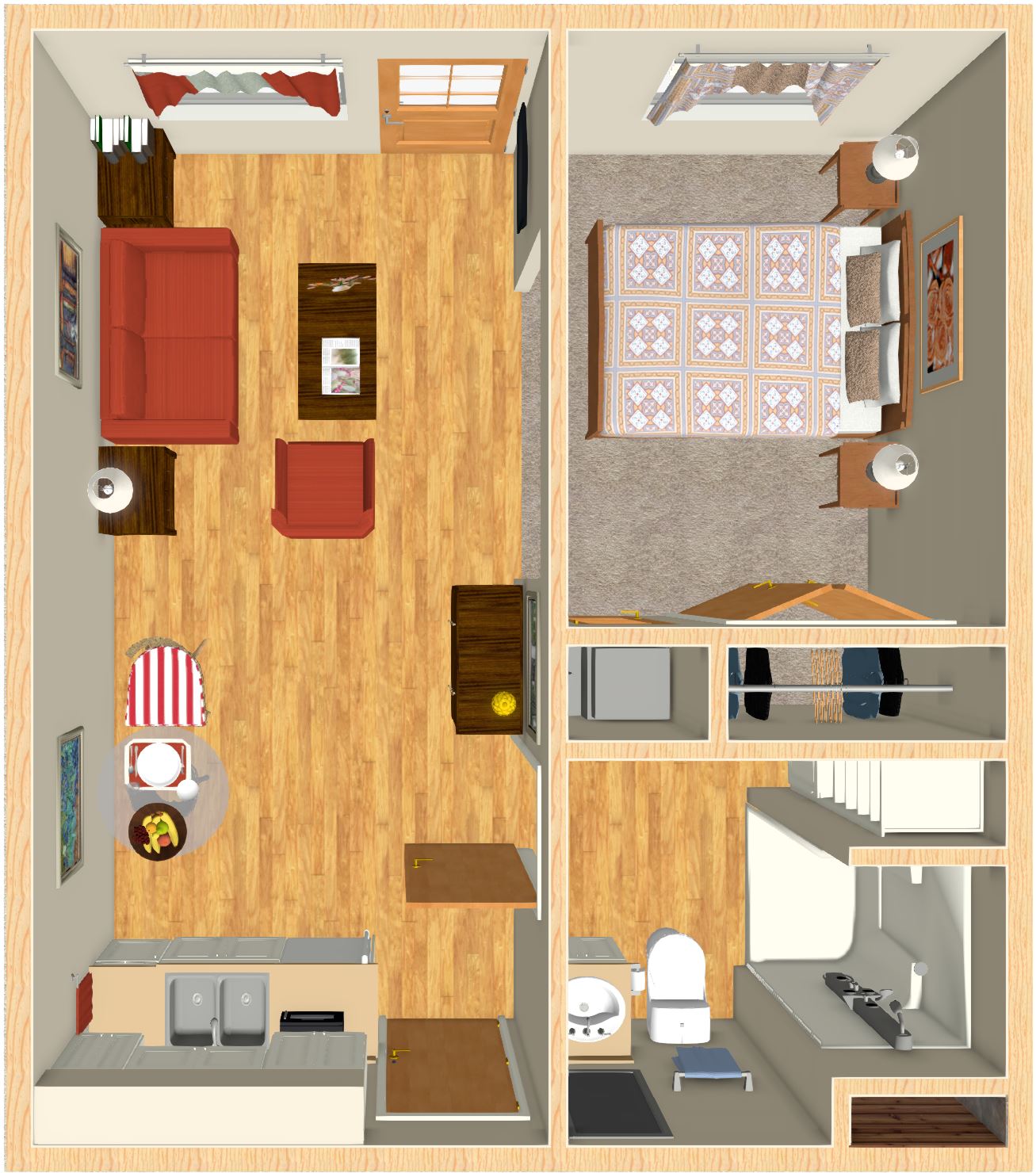 Willow Oak Studio Floor Plan